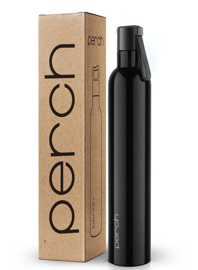 Perch Oasis Pro Insulated Steel Water Bottle | ISI Certified Hot & Cold Flask - 760ml | BPA-Free, Leakproof, Travel-Friendly Bottle for Office, Gym & Home (Knight Black) - Image 1